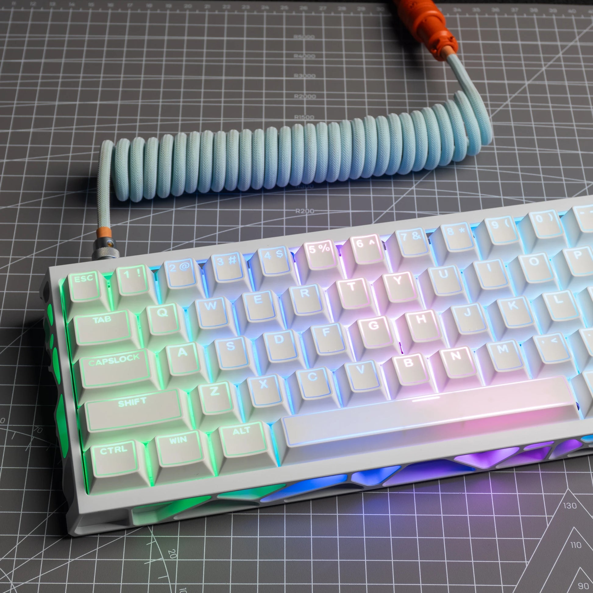168 Keys Double Shot PBT Keycap Custom WOB Keycap Cherry Profile Keyboard Keycaps for Cherry Gateron MX Switches Gaming Keyboard